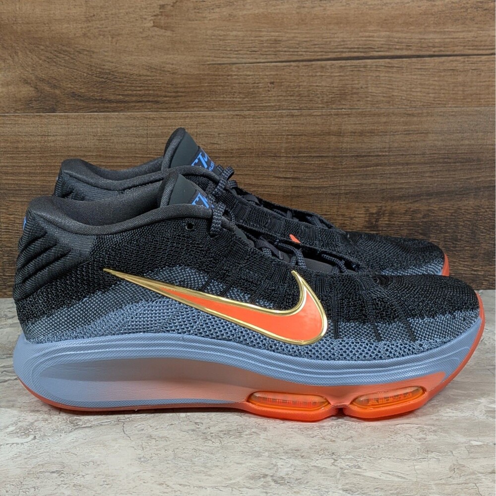 Nike Air Zoom GT Hustle 3 Swoosh Fly Men's 11.5 Black Grey Shoes FV5953-001